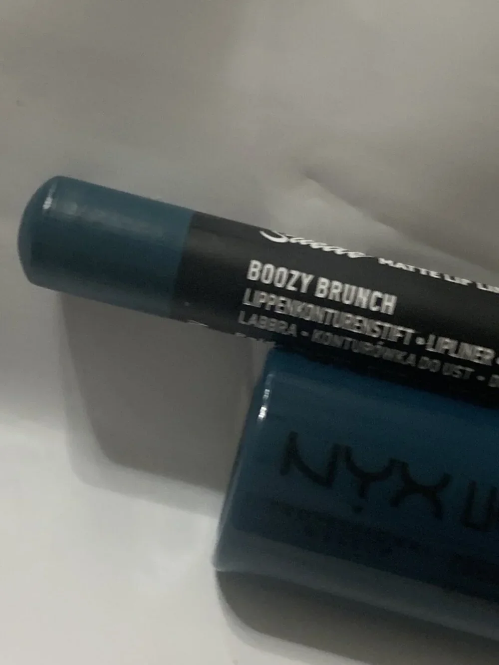 NYX Lip Pencil & liquid lipstick set in Boozy Brunch .02oz & .15oz NEW RARE